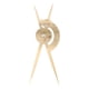thumbnail image 2 of Calibrador de Cejas Shamjiam Flexible Reutilizable Acero Inoxidable Oro, 2 of 9