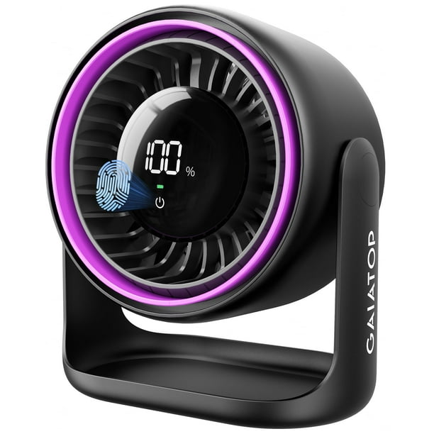 Ventilador de Escritorio Gaiatop Recargable USB-C de 7.7" con Batería de 4000mAh