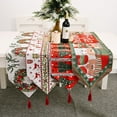 thumbnail image 4 of Christmas Knitted Fabric Table Runner Creative Christmas Tablecloth Home Decoration, 4 of 6