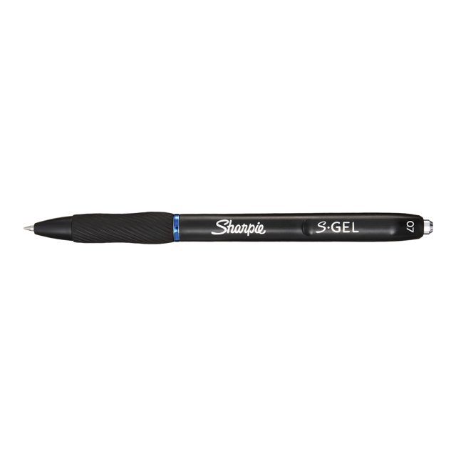 Sharpie S-Gel - Stylo à Bille Roulante - Bleu - Encre gel - 0,7 mm - Moyen - Rétractable (Lot de 36)