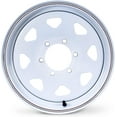 thumbnail image 4 of ROCKMAN Trailer Tire Wheel Assembly ST225/75R15 10-Ply E 117M 6 Lug on 5.5" PCD White Spoke Rim, 4 of 5