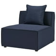 thumbnail image 1 of Sofa Middle Chair, Fabric, Blue Navy Blue, Modern Contemporary Urban Design, Outdoor Patio Balcony Cafe Bistro Garden Furniture Hotel Hospitality, 1 of 7