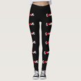 thumbnail image 5 of Mepaouo Women's Happy Valentines Day Leggings High Waisted Love Heart Print Yoga Pants Sizes S-2X, 5 of 6