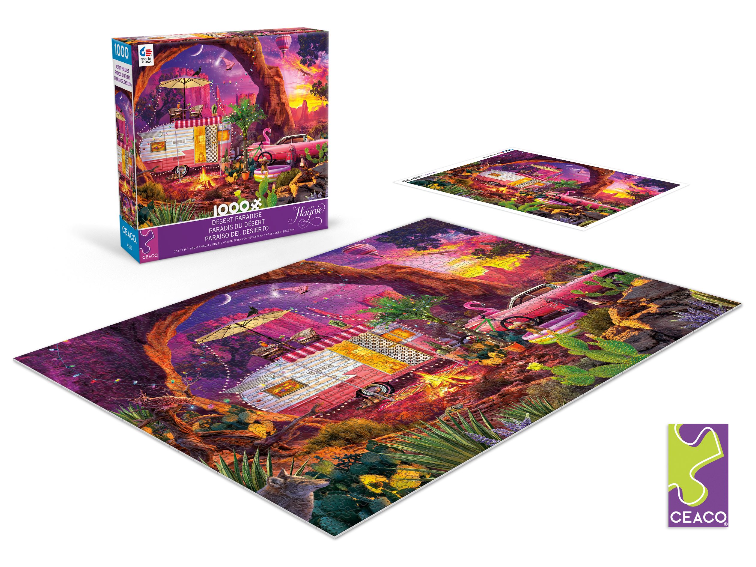 Ceaco Desert Paradise Jeff Haynie 500 Piece Interlocking Jigsaw Puzzle