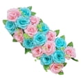 thumbnail image 1 of Ramo de arreglos florales Zulema Rosas artificiales Fila de flores de boda, 1 of 7