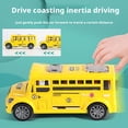 thumbnail image 4 of Friction Powered School Bus Toy, No Battery Push And Go School Bus Friction Powered Toy Car, 4 of 8