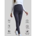 thumbnail image 5 of Beaisland Women's Maternity Pants over The Belly Pregnancy Pants Jogger Sweatpants Workout Activewear Leggings with Pockets 2-Pack, 5 of 6