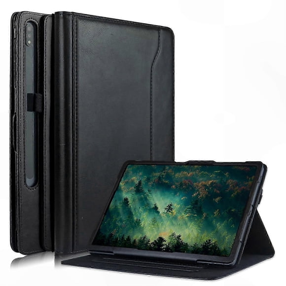 Rotating Stand Leather Case for 12.4" Tablets, Compatible with Multiple Models