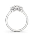 thumbnail image 3 of Nerra Jewel - 14K White Gold Plated Diamond Ring - 1.7 Ct Prong Set Princess Diamond Engagement Ring - Engagement Wedding Trilogy Ring for Women's - Unique 3 Stone Engagement Wedding Rings, 3 of 4