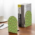 thumbnail image 5 of Lsque Cute Green Frog Printed Wood Bookends,Non-Skid Bookend for Shelves,Heavy Duty Support Bookends,Non-Slip Foam Pads for Office, Home, and Library,1 Pair, 5 of 8
