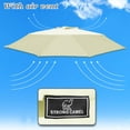 thumbnail image 3 of Sunny Replacement Umbrella Canopy Cover for 6.5ft 6 Ribs Patio Market Umbrella (CANOPY ONLY) (Erue), 3 of 5