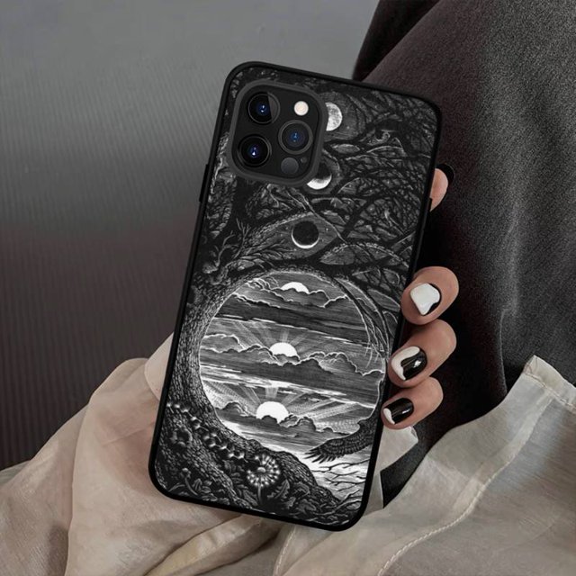 Yinuoda Witches Moon Tarot Mystery Totem funda de teléfono de silicona suave para iphone 14 13 12 11 Pro Mini XS MAX 8 7 6 Plus X XS XR Fivean unisex