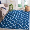 thumbnail image 2 of Safavieh Dhurries 3' X 5' Hand Woven Flat Weave Wool Rug in Dark Blue, 2 of 5