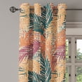 thumbnail image 3 of Ambesonne Grommet Curtain, , 50"x72", Burnt Sienna and Dark Teal, 3 of 5