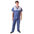 thumbnail image 2 of Men's Designer 2 Tone Contrast Medical Scrubs, 2 of 5