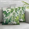 thumbnail image 3 of JEUXUS  Eucalyptus Leaves Pillow Covers  Spring Watercolor Sage Green Leaf Decorative Pillowcases Soft  Outdoor for Sofa Couch Car Bedroom Home Decor, 3 of 5