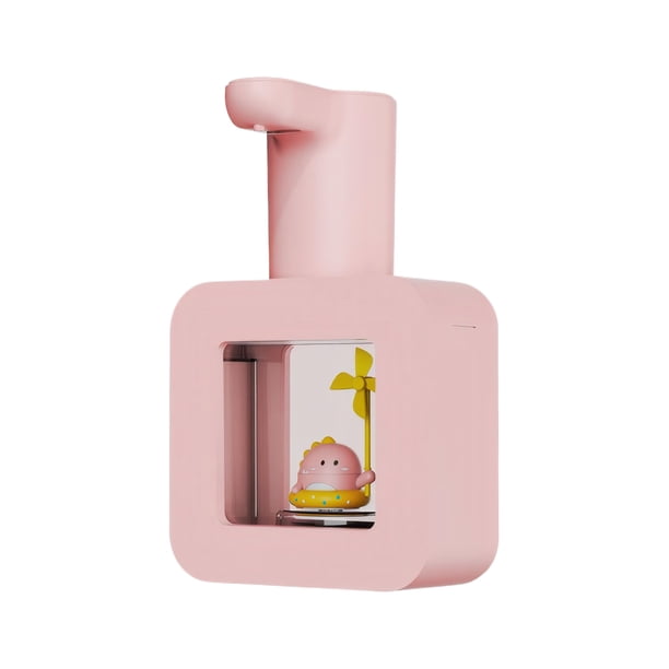Cateissary Dispensador de jabón táctil para cocina, dispensador de jabón automático versátil, fácil de limpiar, ahorro de espacio, Hotel Electrodomésticos Rosa