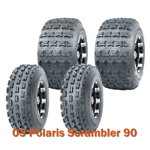 19x7-8 & 18x9.5-8 ATV Tires Set fit for 03 Polaris Scrambler 90