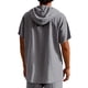 thumbnail image 3 of pstuiky Camisas de manga corta para hombre, Blusa de lino con capucha y manga corta para hombre, color liso, con botones y cordón ajustable ropa de hombre xl, 3 of 8