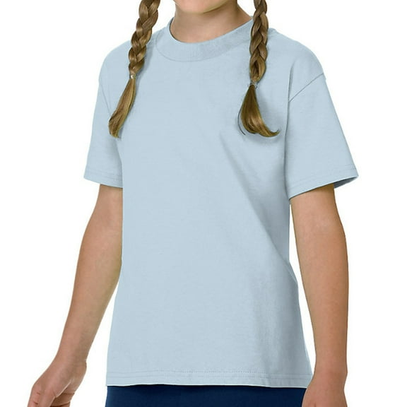 Hanes Authentic Tagless&Reg; Kids' Cotton T-Shirt , 54500 , Light Blue , X-Small