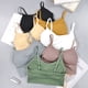thumbnail image 3 of Top de tubo sin costuras con almohadilla para el pecho, chaleco, ropa interior sin costuras que envuelve el pecho, hermoso sujetador con tirantes ajustables en la espalda, 3 of 6