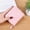 Pink PK, variant on WIZUTIZ Women's Wallets & Purses Zipper Handbags Billfolds Womens Purses Womens Womens Zipper Pockets Medium Solid Bags Water Resistant With Inner Pocket Bag 1 PC Black