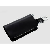 YSNOOWE 1Set Black Key Case for Car Keys with Zipper Closure and Hook for Hanging Suitable for Travel