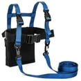 thumbnail image 2 of Lucky Bums Kids Ski Harness w/ Grip N' Guide Handle, 2 Leashes, Backpack, Navy, 2 of 6