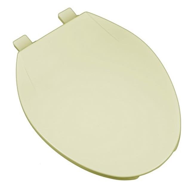 Deluxe Plastic Round Front Contemporary Design Toilet Seat, Bone