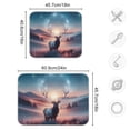 thumbnail image 3 of Elk under Night Sky Dish Drying Mat 16x18 Absorbent Microfiber Draining Rack Pad for Kitchen Counter Sink, 3 of 8