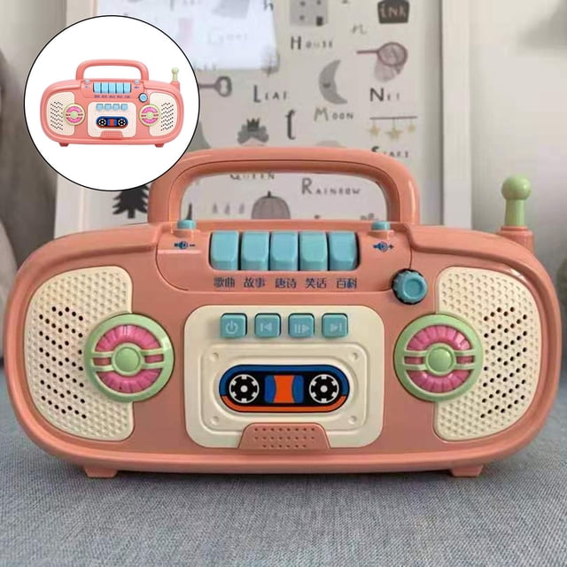 Máquina electrónica para historias, juguete para niños pequeños, rompecabezas para dormir, juego de cumpleaños Rosa perfke aprendizaje de juguetes educativos