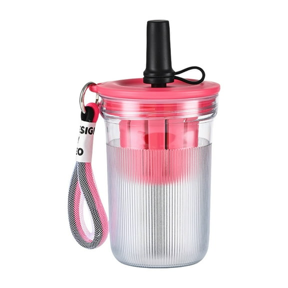 Portable Water Bottle with Built-in Filter, Ergonomic Non-Slip Handle, and Leak-Proof Lid - Ideal for Outdoor Sports and Travel