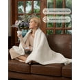 thumbnail image 2 of JoanKaren Electric Heated Throw Blanket with LCD Controller,Beige Waffle Weave,6 Heating Levels,4H Auto-off,50"x60", 2 of 8