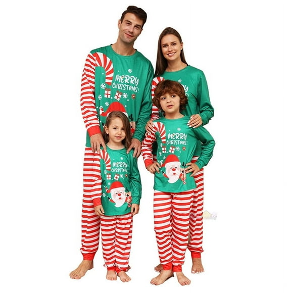 2024 Family Matching Christmas Pajamas Set Adult Kids Same Outfits Xmas Sleepwear Pyjamas Mother And Daughter Father Son Clothes