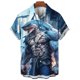thumbnail image 4 of Camisas de animales para hombres, ropa para hombres con estampado de guerrero orco, camisetas casuales de manga corta para uso diario, camisetas holgadas de gran tamaño, 4 of 5