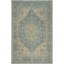 SAFAVIEH Summit Collection SMT416M Blue / Creme Rug