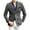 Grey, variant on Xysaqa Men's Vintage Suede Suit Blazer Jacket Mens Fashion Casual Work Wear Sport Coat 2 Button Slim Fitted Long Sleeve Blazer Jackets for Men Red