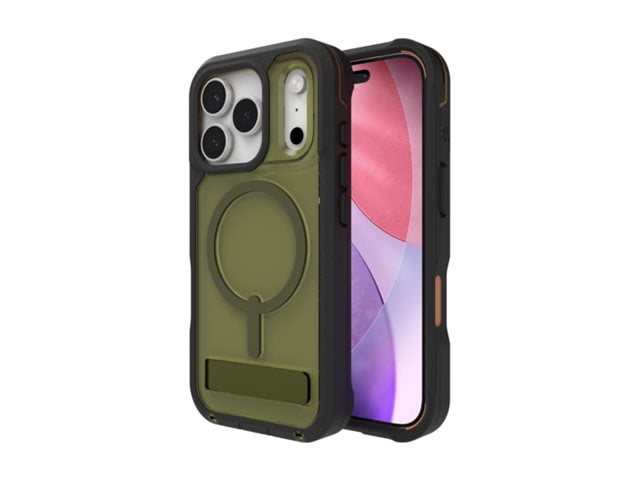 ZAGG Rainier Snap - Back cover for cell phone - rugged - with kickstand - MagSafe compatibility - sea kelp - for Apple iPhone 17 Pro