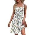 thumbnail image 1 of Vestido de verano con estampado floral fruncido de Wiholl Vacation 2025 para mujer, 1 of 4