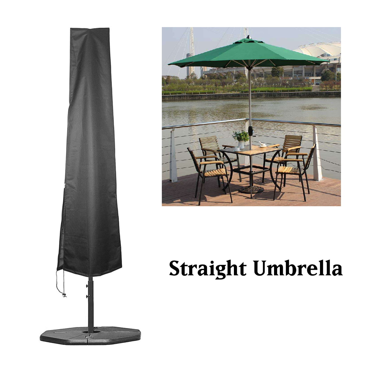 Parasol Outdoor Patio Garden Umbrella Cover Shield Sun Shade Protect Waterproof 