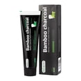 thumbnail image 1 of Pasta de dientes de 2 uds, blanqueamiento dental con carbón activado, sabor a menta fresca que elimina el mal aliento y las manchas de los dientes, 1 of 5