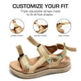thumbnail image 4 of DREAM PAIRS Women's Walking Sandals Arch Support Orthopedic Recovery Hiking Sandals Thick Athletic Cushion Adjustable Strap for Plantar Fasciitis, 4 of 5