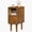 Walnut, variant on Narrow Nightstand, Solid Wood Night Stand with Drawers, Walnut Mid Century Modern Nightstand, Small Beside Table with Open Storage Shelf for Bedroom (10 inch)