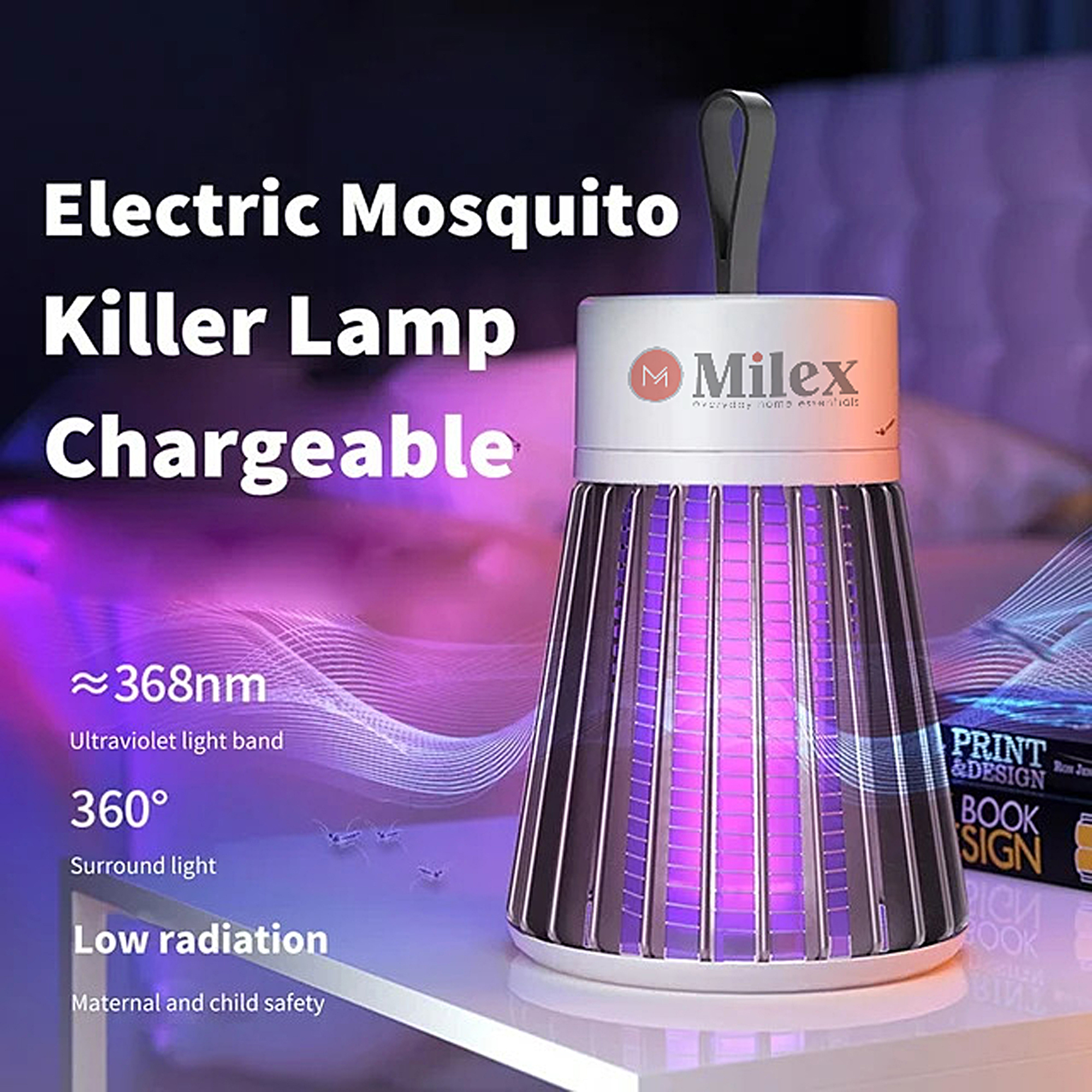 Milex USB Rechargeable Electric Mosquito Killer Lamp