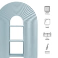 thumbnail image 2 of Daydream 58" Arched Bookshelf in Light Blue, 2 of 9