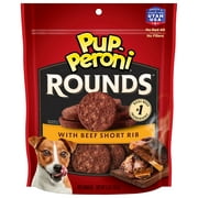 Pup-Peroni Rounds Dog Treats with Beef Short Rib, 5 oz. Bag