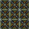 thumbnail image 2 of 4.2x4.2 Syria-Turkish Talavera Mexican Tile, Set of 9 pcs, 2 of 2
