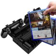 thumbnail image 4 of PS4 Stand Cooling Fan Station for Playstation 4/PS4 Slim/PS4 Pro, PS4 Pro Vertical Stand with 12 Game Slots, 4 of 5