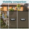 thumbnail image 2 of Shade&Beyond 06'x 50'Privacy Screen Fence 90% Blocking Heavy Duty Shield Mesh Fence for Outdoor Patio Lawn Garden Balcony，Brown, 2 of 5