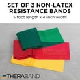 thumbnail image 2 of THERABAND Resistance Bands Set, Yellow/Red/Green, Beginner, Non-Latex, 2 of 9
